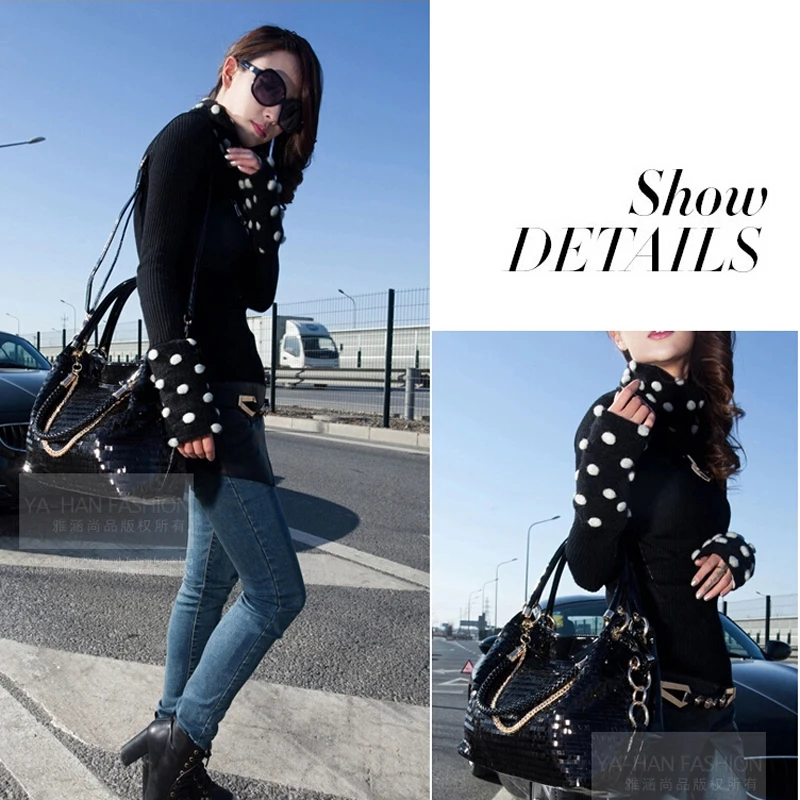 Модные кожаные женские сумки с блестками Высококачественная женская сумка на