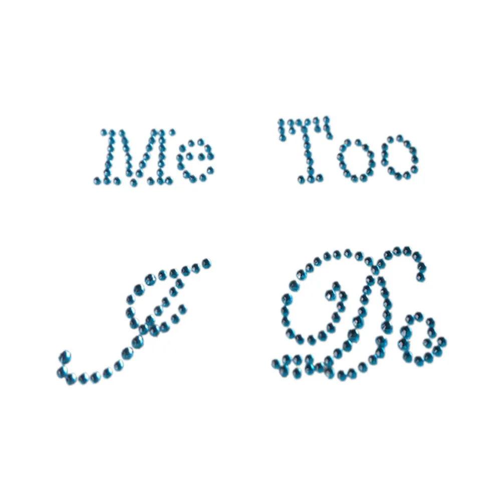 1 комплект синие свадебные подарки для душа I Do Me Too Hes Mine Shes Crystal Diamante наклейки