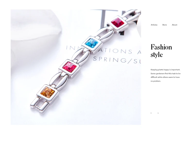 CDE красочные украшенные кристаллами от Swarovski браслеты серебряные ювелирные изделия платины трендовые браслеты, ювелирные изделия