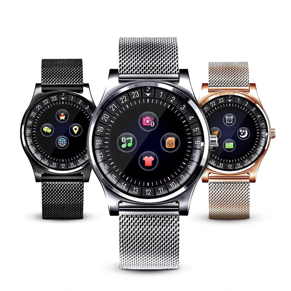 Водонепроницаемые Bluetooth умные часы с дистанционной камерой спортивные Смарт