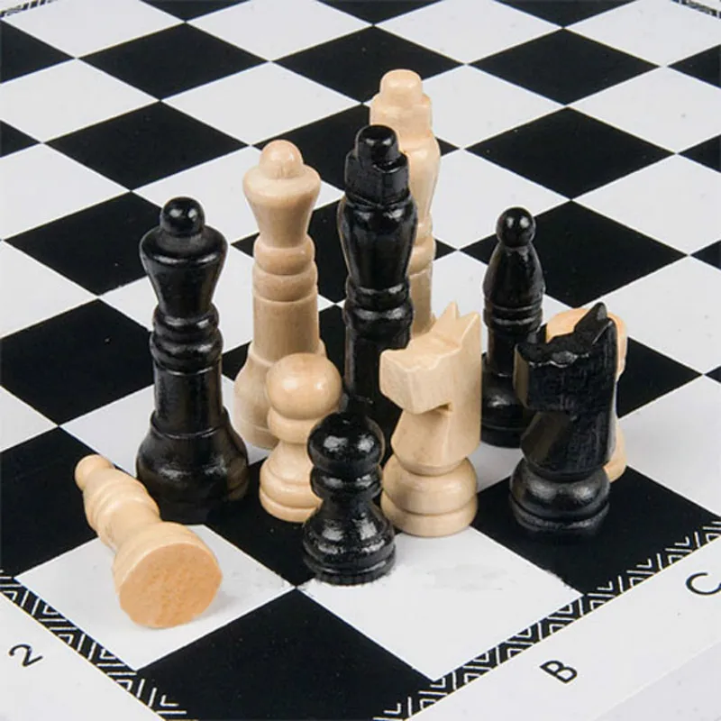 

New Foreign Trade Hot Wood Combo International Like Folding Board Portable Wooden Chess