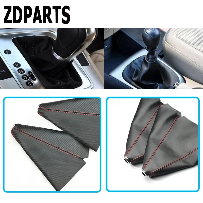 ZDPARTS автомобильные чехлы из углеродного волокна и кожи для шестеренок Renault Megane 2