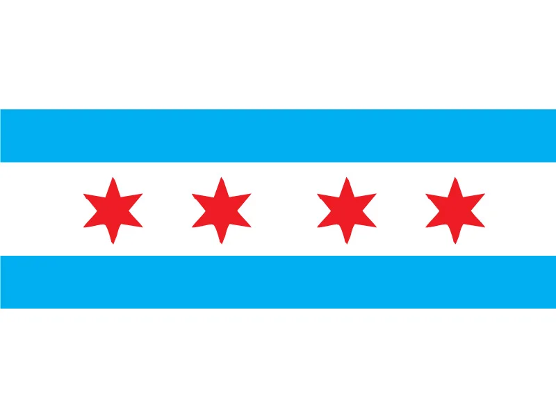 

THE NEW CITY OF CHICAGO FLAG 15x21cm feet flag . america flag.United states flag. chicago banner