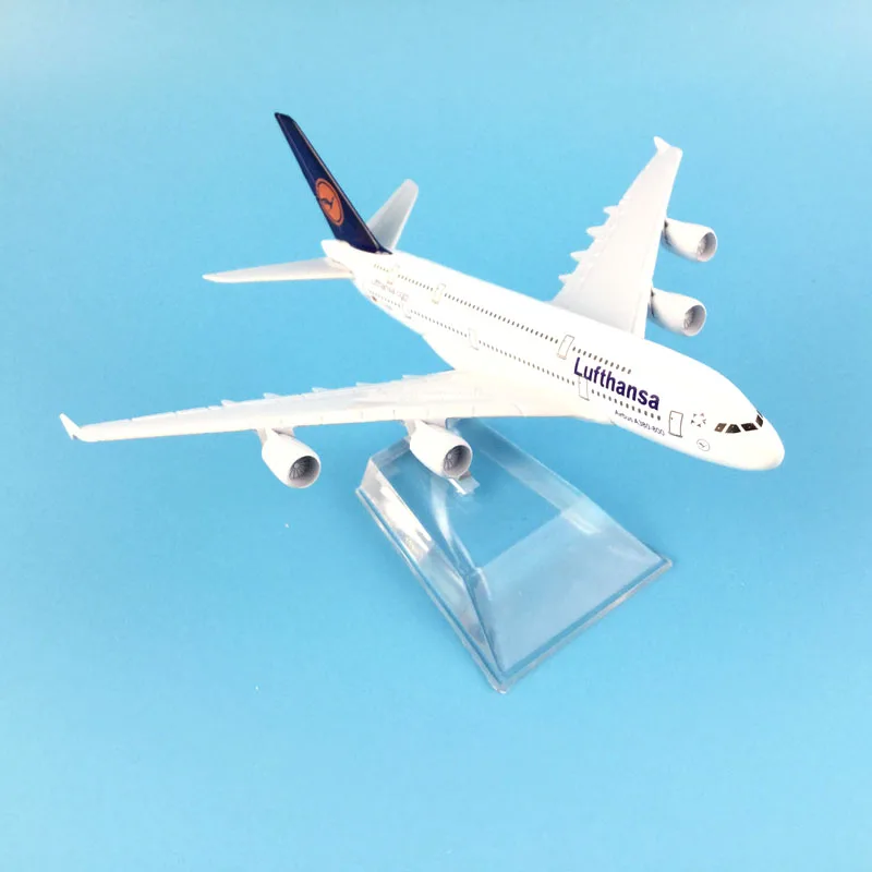 16 см A380 LUFTHANSA модель из металлического сплава самолет Игрушечная модель самолета самолет подарок на день рождения