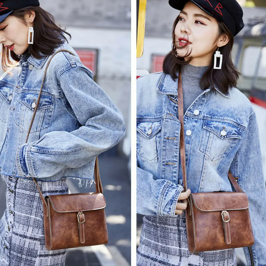 Маленькая квадратная мини сумка женская на плечо из искусственной кожи