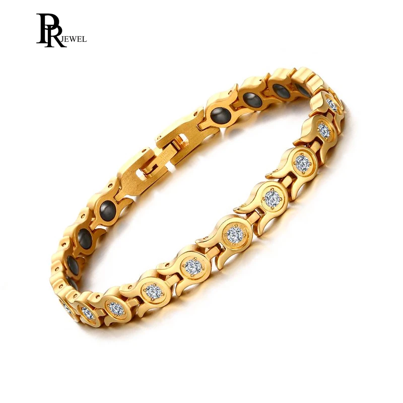 Bling AAA кубический циркон женский браслет здоровье Магнитная терапия артрит энергия женский ремешок Браслеты Аксессуары
