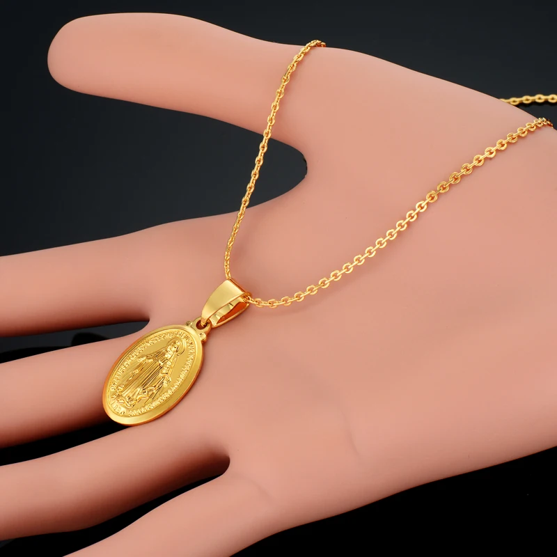 Религиозные ювелирные изделия девственные Мария Подвески 2018 христианские