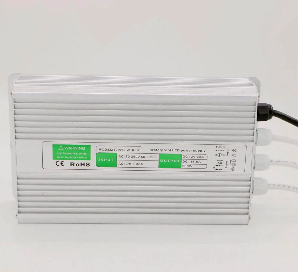 

DC 12V200W Waterproof LED Switch Power Supply 200W Security/Adapter Power Supply 110V/220V