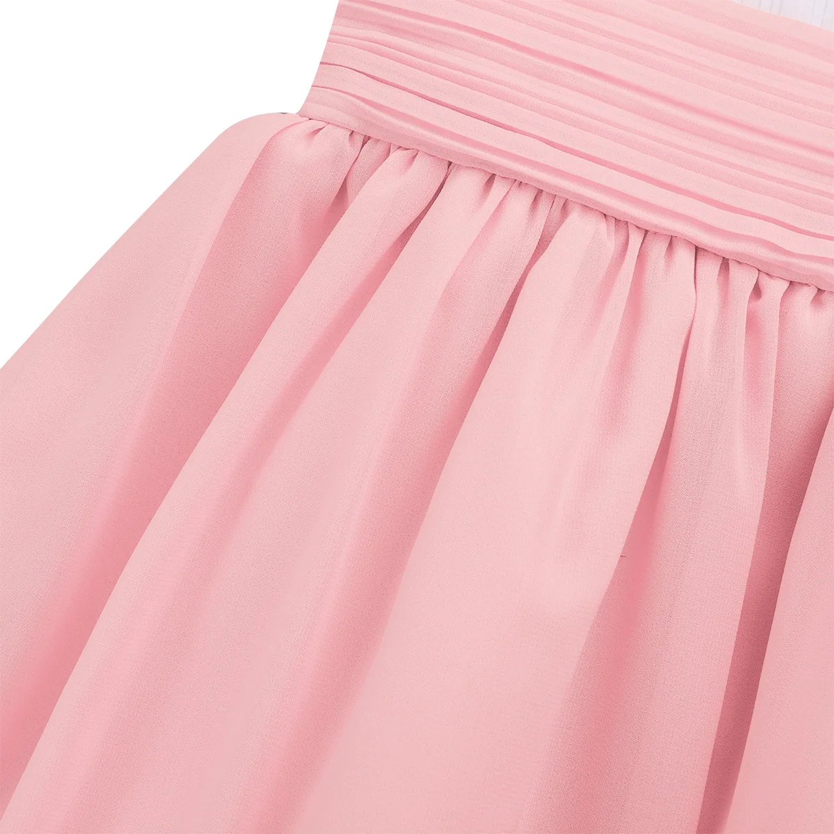 Цветок Шифоновые платья для девочек 2020 вечернее платье без рукавов из тюля