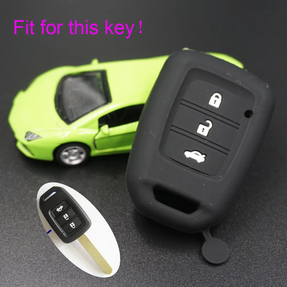 Силиконовый чехол Xinyuexin для автомобильного ключа Honda Jazz Civic Jade Vezel City подходит