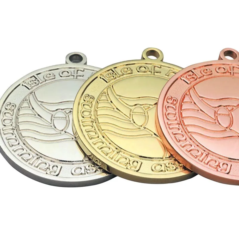 

На заказ, Золотая, серебряная, бронзовая награда, спортивная медаль с лентой