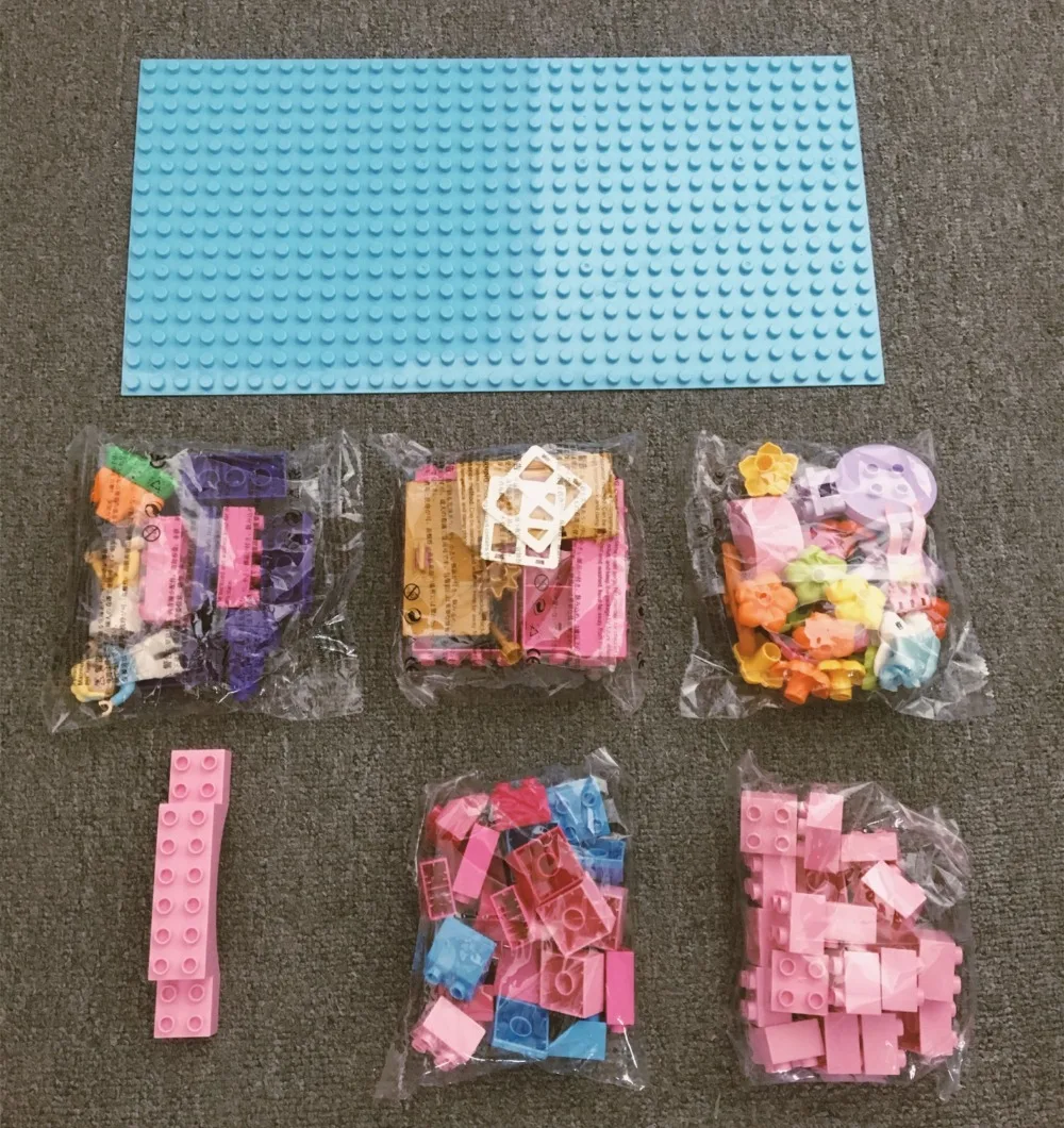 100 шт. мечта Princess Prince замок домик блоки маленького размера идущие большой duplo