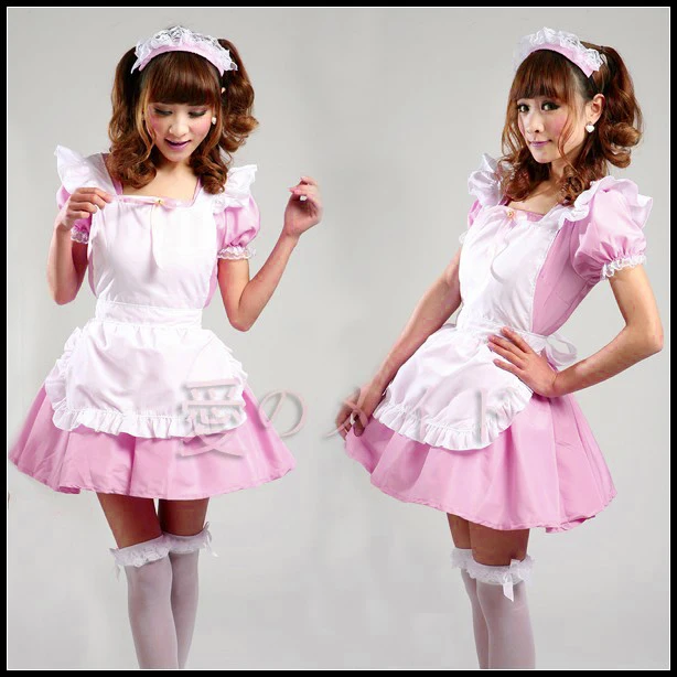 Японский костюм горничной Акихабара супер милая униформа для ресторана
