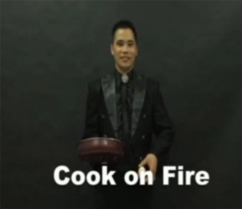Cook On Fire - stage магические трюки Wok out of the pigeon Магия закрыть ментализм магический