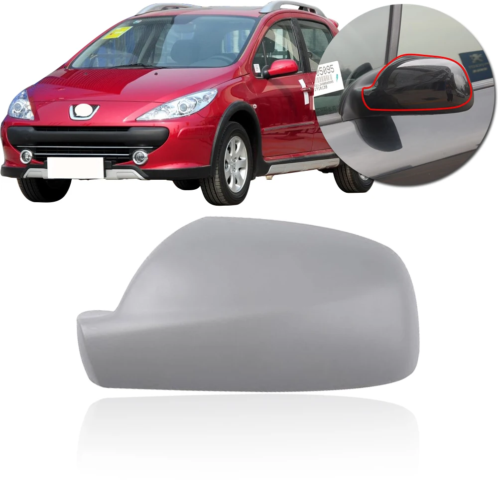 Capqx для peugeot 307 CC SW 407 2004-2012 внешняя крышка зеркала заднего вида Корпус Корпуса