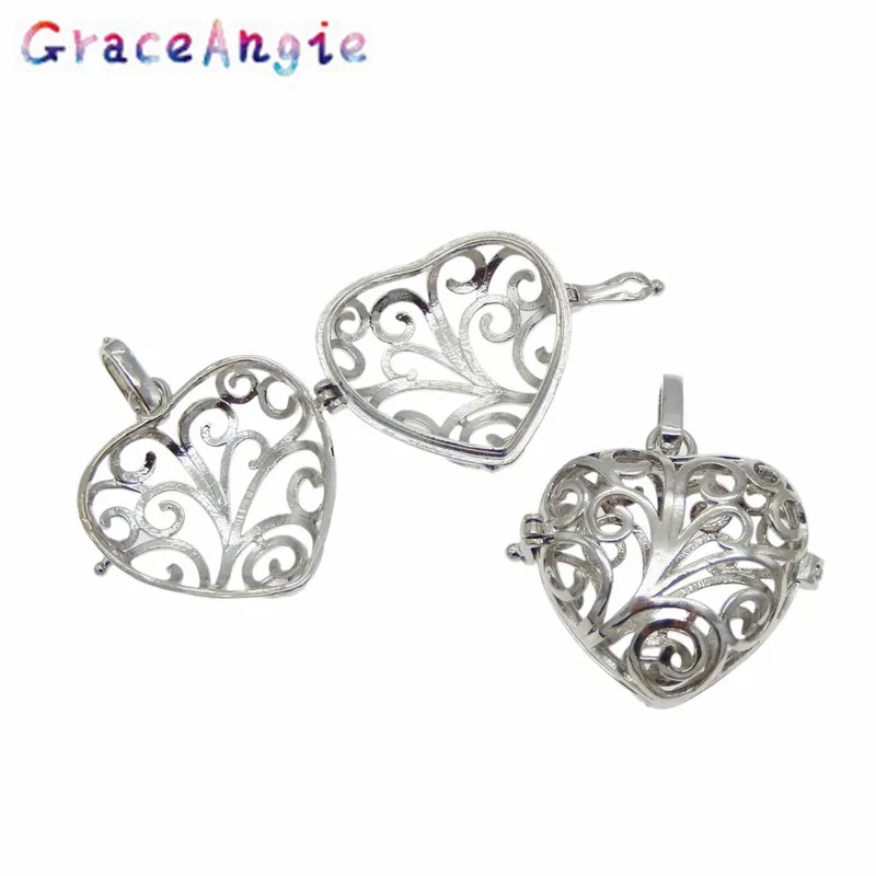 Цепочка с диффузором для эфирных масел GraceAngie из белого цинкового сплава в форме