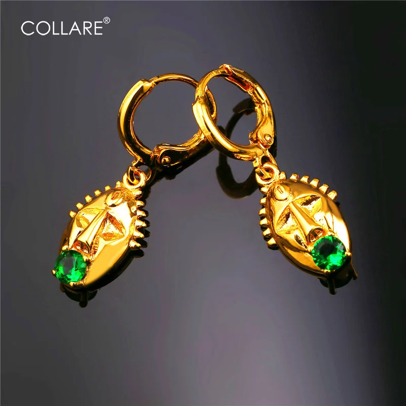 Женские серьги подвески в виде маски золотого цвета|earrings for|earrings for women golddrop earrings |