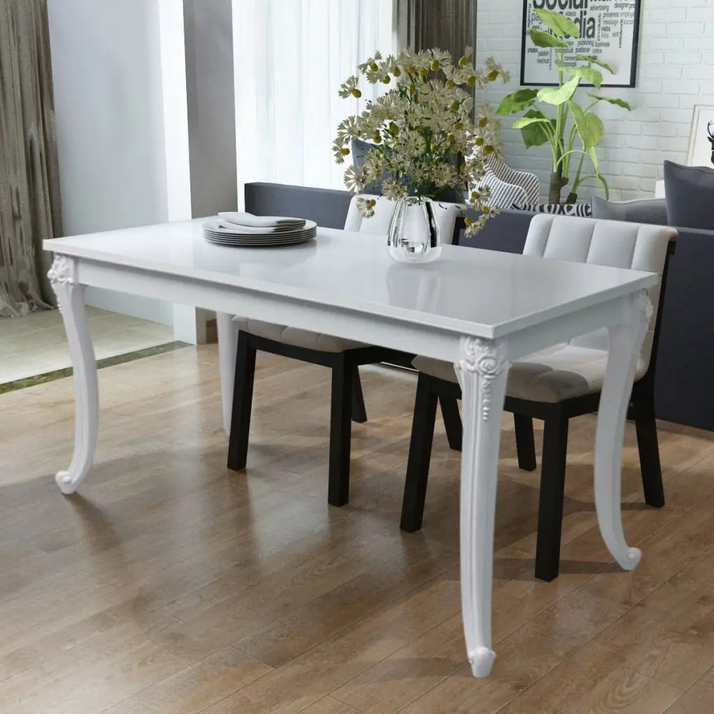 VidaXL обеденный стол 47 2 &quotх 27 6&quot х 30 &quotHigh Gloss White|dining table|table diningdining table gloss |