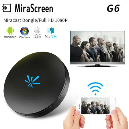 ТВ-палка MiraScreen G6 Miracast WiFi ключ поддержка NetFlix YouTube для Iphone PC Home Smart HD tv Stick Android Pc Wifi Дисплей