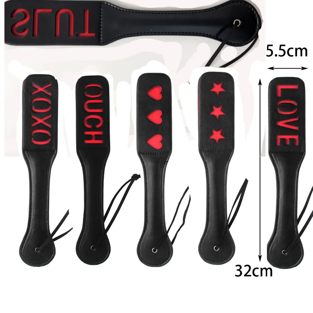 XOXO Love Slave Paddle Spank кудрявый фетиш пледы весла Секс Игры для супружеских пар