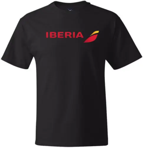 IBERIA Airways Испания путешествия T shirt2018 Новые мужские футболки|Мужские футболки| |