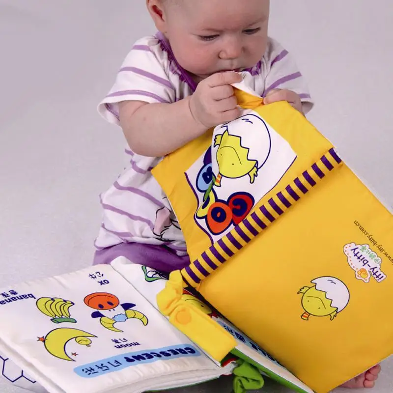 

Книжка детская из мягкой ткани, развивающие большие игрушки для детей от 0 до 12 месяцев, для раннего обучения чтению