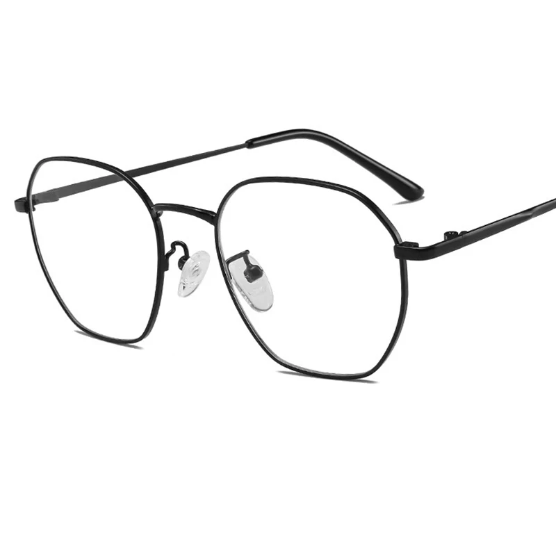 Изысканные металлические трендовые полигональные очки в ретро стиле маленькие