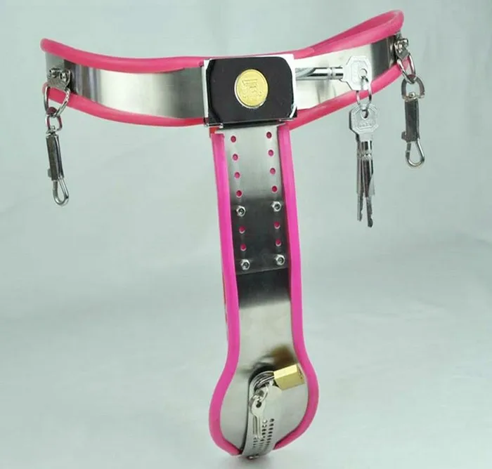 Женский пояс верности из нержавеющей стали в стиле дуги с вагинальной пробкой