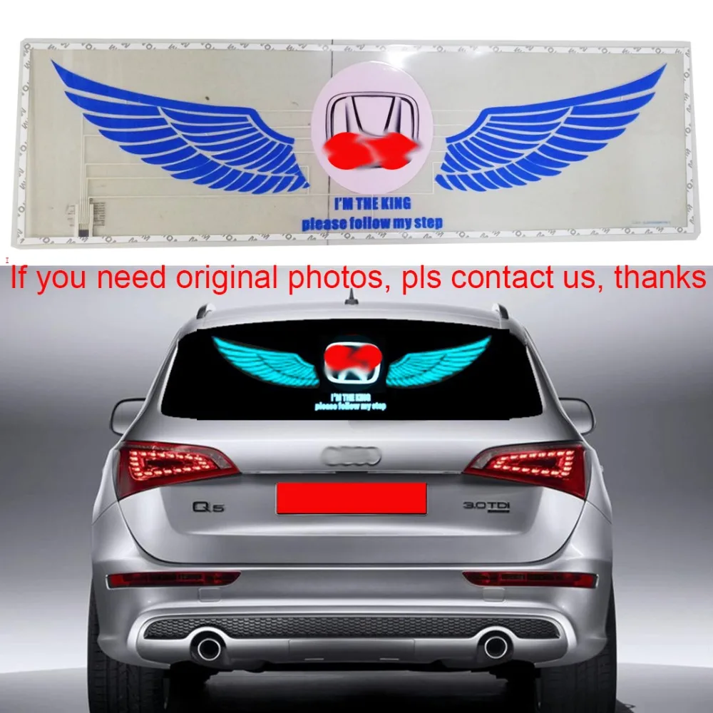 90*25 см автомобильный Aticker музыкальный эквалайзер, автомобильный Стайлинг, неоновый светильник, ритм, светодиодный, вспышка, декоративные лампы для HONDA