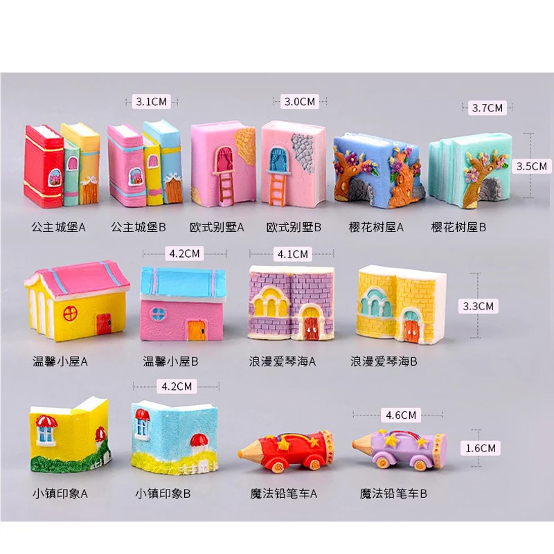 BAIUFOR Childlike Architecture милые книжные домики Волшебные трафареты для машины сказочные