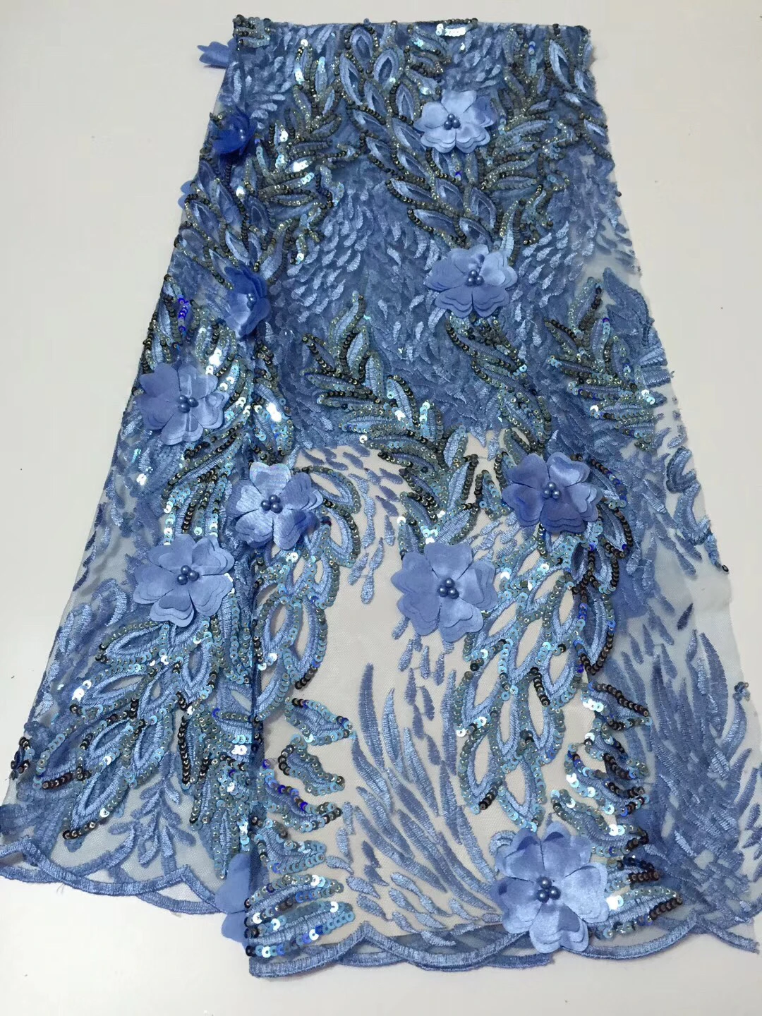 French Lace Material High Quality Net African Fabric With Stone Nigerian Wedding CD104 | Дом и сад