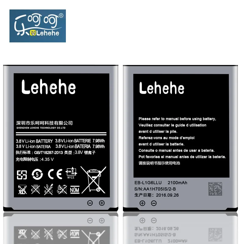 Аккумулятор LEHEHE для Samsung Galaxy S3 EB L1G6LLU 2100 мАч SIII I9300 I9305 I9308 I9082 I879 I939I запасная батарея