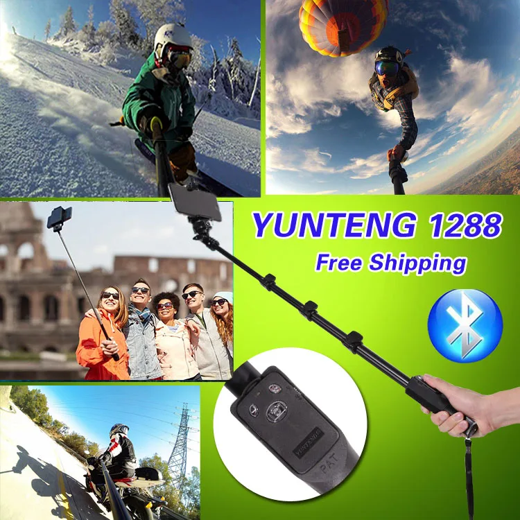 YUNTENG 1288 штатив+ Bluetooth пульт дистанционного спуска затвора селфи монопод+ Настольный держатель для Galaxy S 9 Note 8 для Pad MINI Tab 2/3