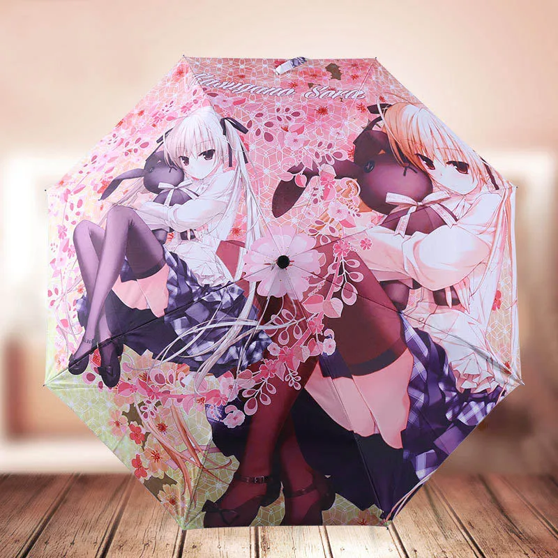 Фиолетовый Много денег японского аниме waifu зонтик Зонт индивидуальный подарок - Цвет: Фиолетовый