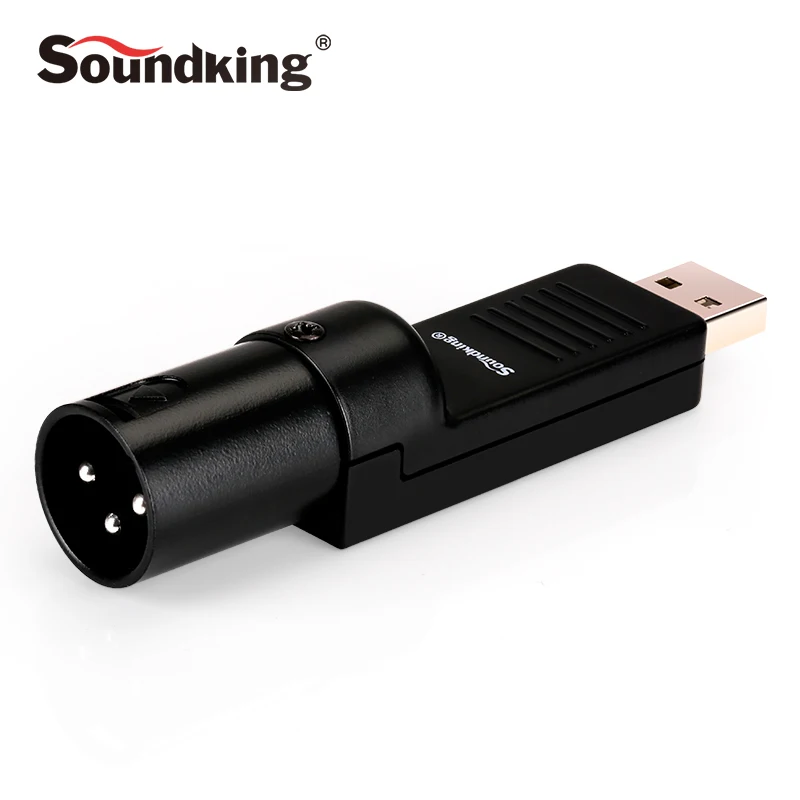 Soundking XLR (M) в USB конвертер для преобразования аудио файл на ПК сигнал