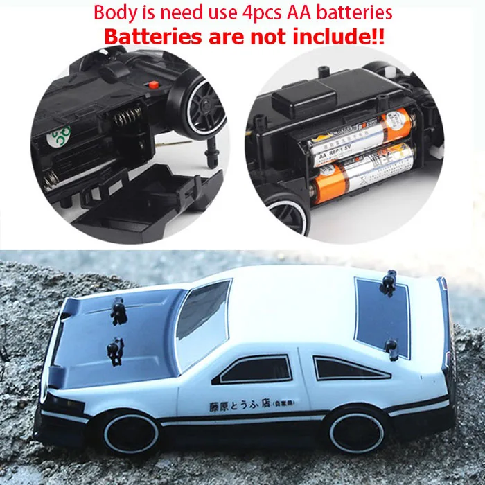 AE86 4WD привод Быстрый Дрифт Автомобиль Дистанционное управление GTR автомобиль 2,4G радио управление внедорожник RC автомобиль дрейф высокая скорость модель автомобиля - Цвет: AE86
