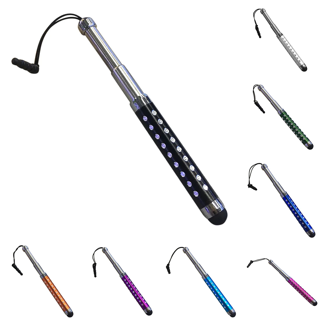 Длина масштабируемый сенсорный экран конденсатор ручки три Телескопический