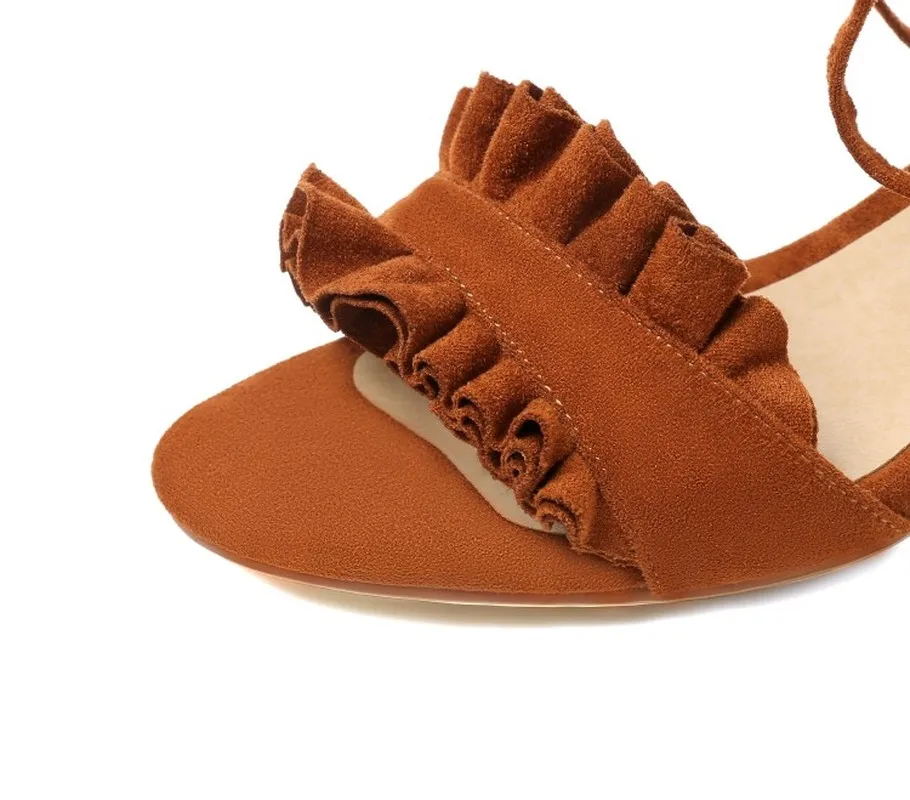 Женские сандалии с перекрестными ремешками MAZIAO летние модные на квадратном