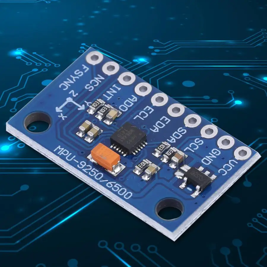 Модуль гироскопа MPU 9250 9 ось 16 бит гироскоп ускорение магнитного Сенсор 3 ~ 5V для