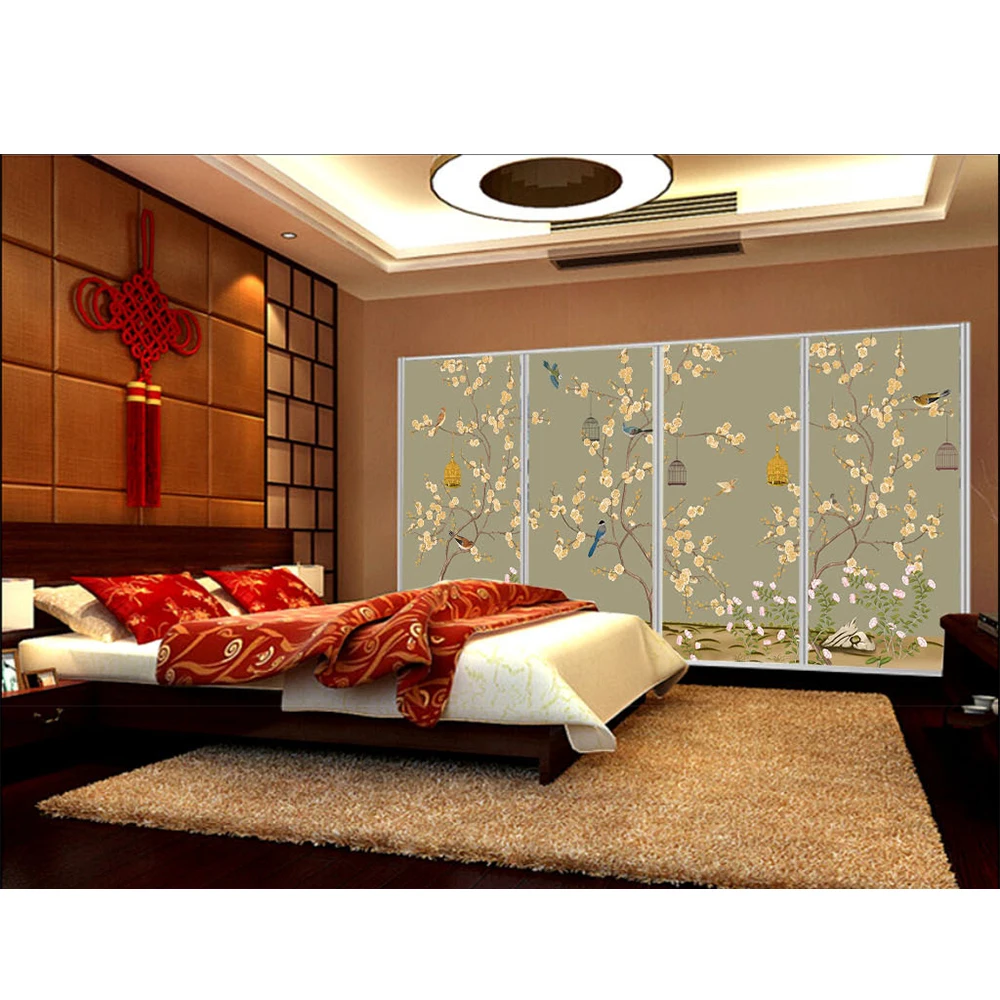 Мода 2016 дерево наклейка на стену Настенные обои для детей китайский стиль цветок