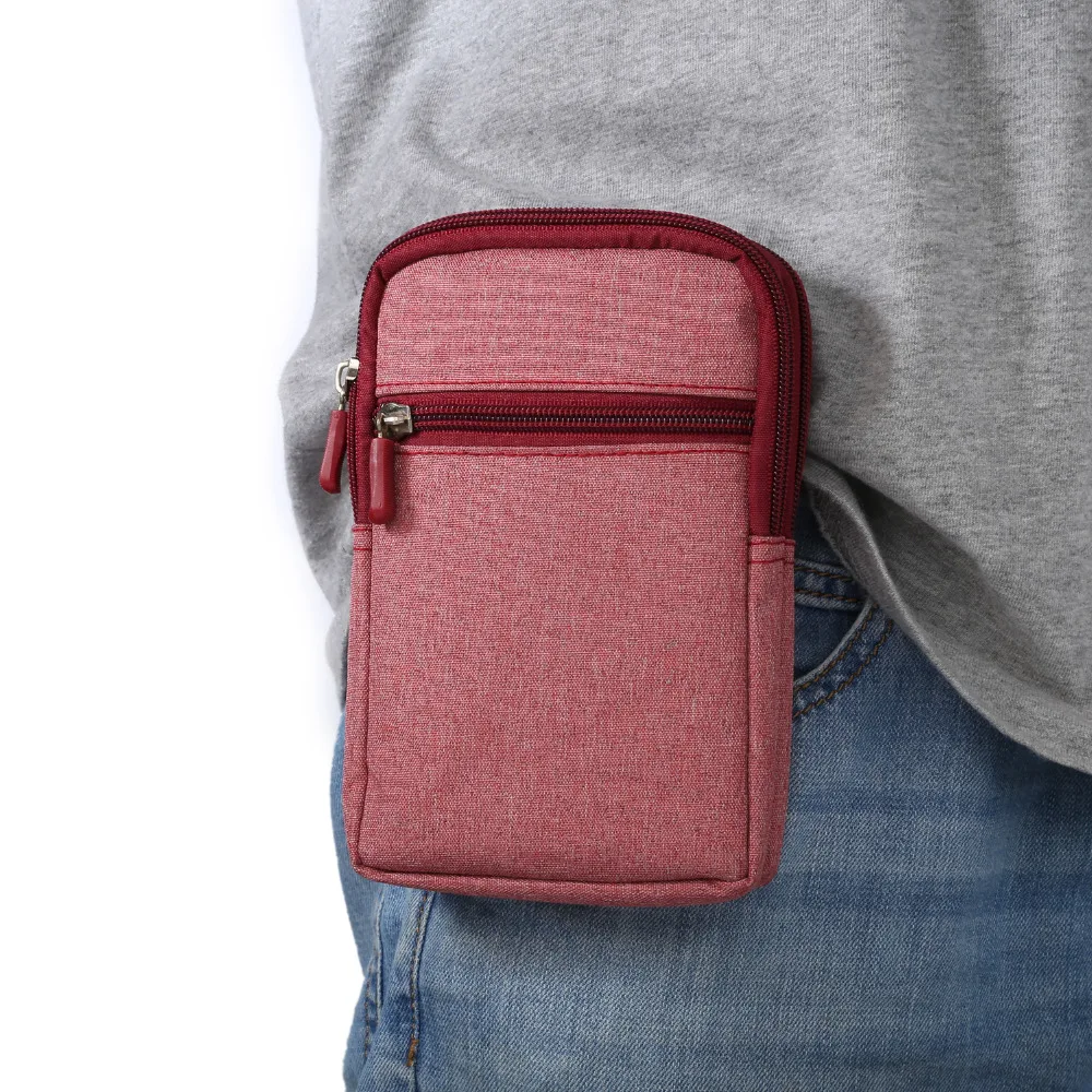 Washed denim material Phone Case for iphone 5 6 7 8 9 plus phone pouch X samsung S8 S9 Note waist bag redmi | Мобильные телефоны и