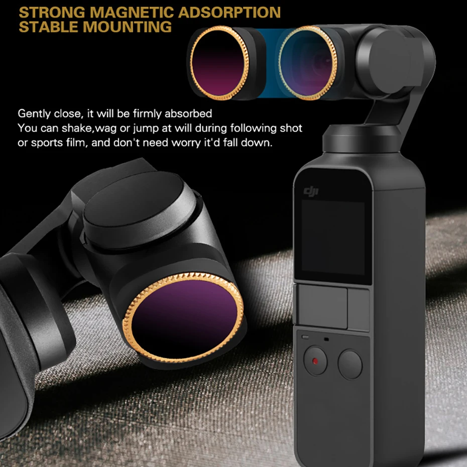 OSMO карманный фильтр для камеры CPL/UV/ND 4 фильтры нейтральной плотности Набор для DJI Osmo Карманный оптический стеклянный объектив аксессуары