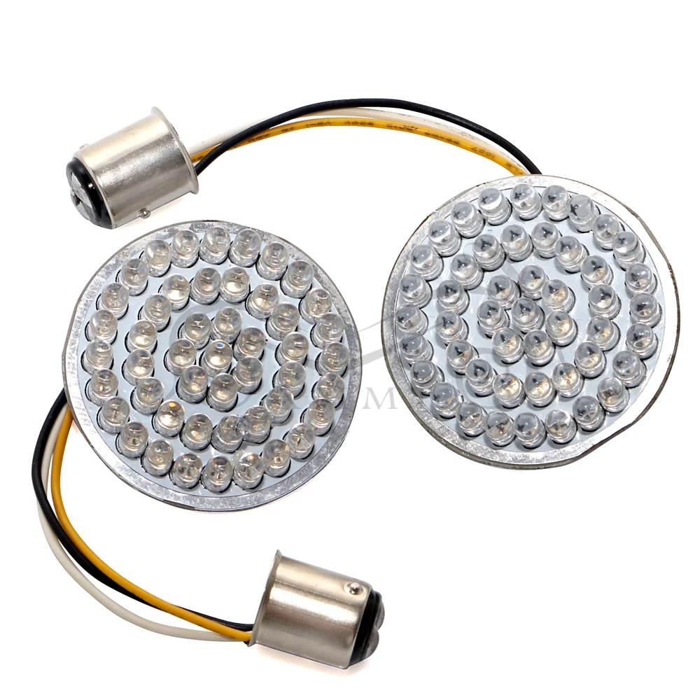 Светодиодные вставки 2 &quotBullet 1157 световая панель поворотника для Harley Touring Sportster