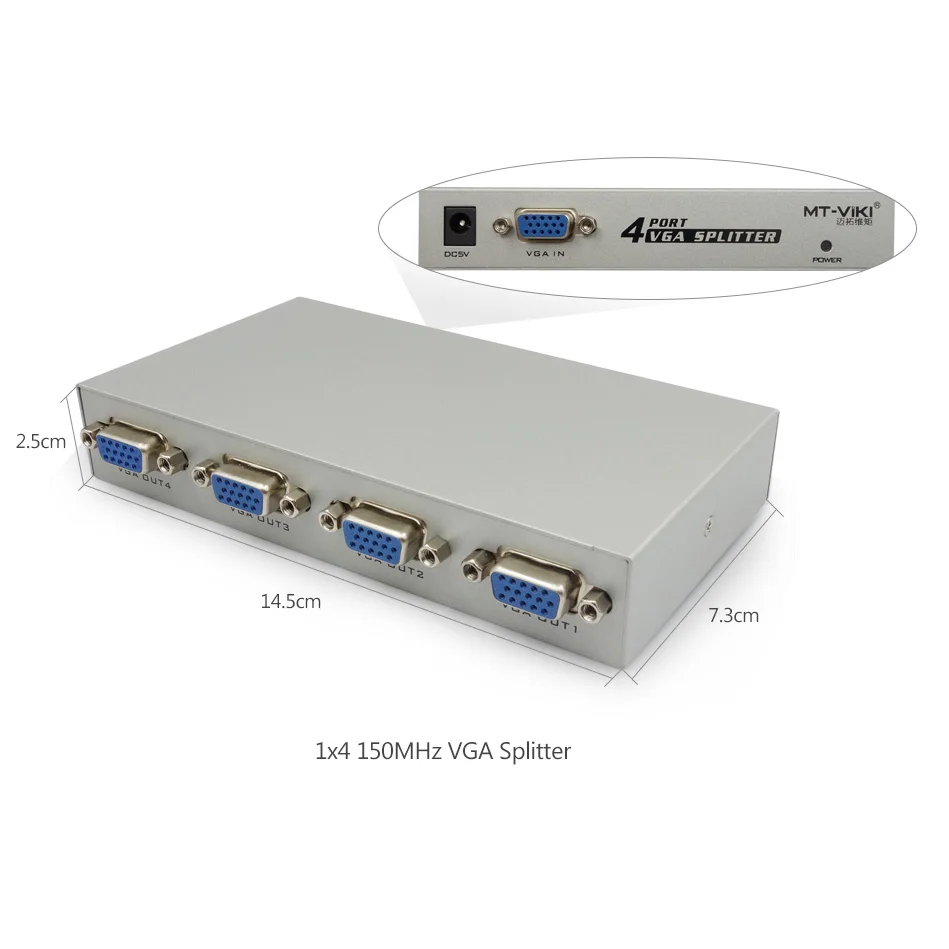Thundeal VGA Splitter Box монитор 150 мГц 1 в 2/4/8 из Усилитель Extender конвертер XGA svga UXGA Smart решение