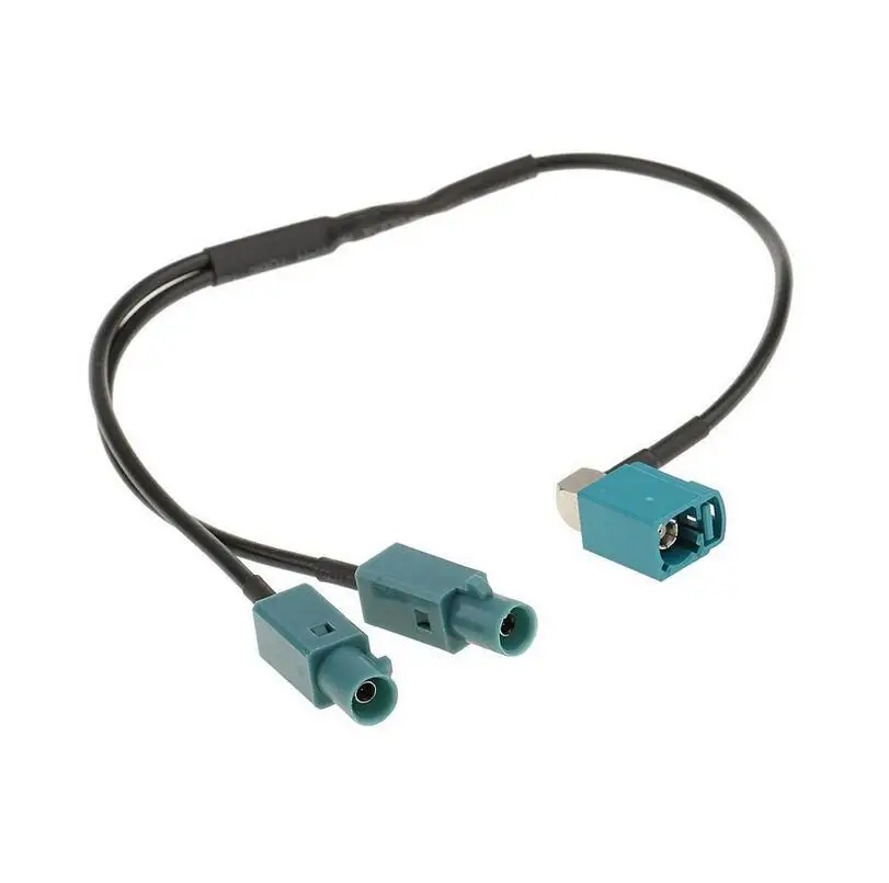 One Fakra Female to Two Fakra Male Conversion Cable Radio Antenna interface Adapter Connector Universal