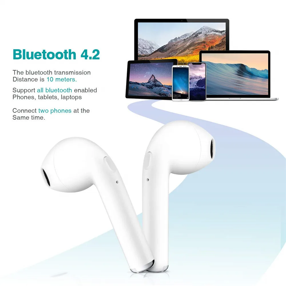 Качественные Заводские новые продажи Tws I7s беспроводные Bluetooth наушники вкладыши с