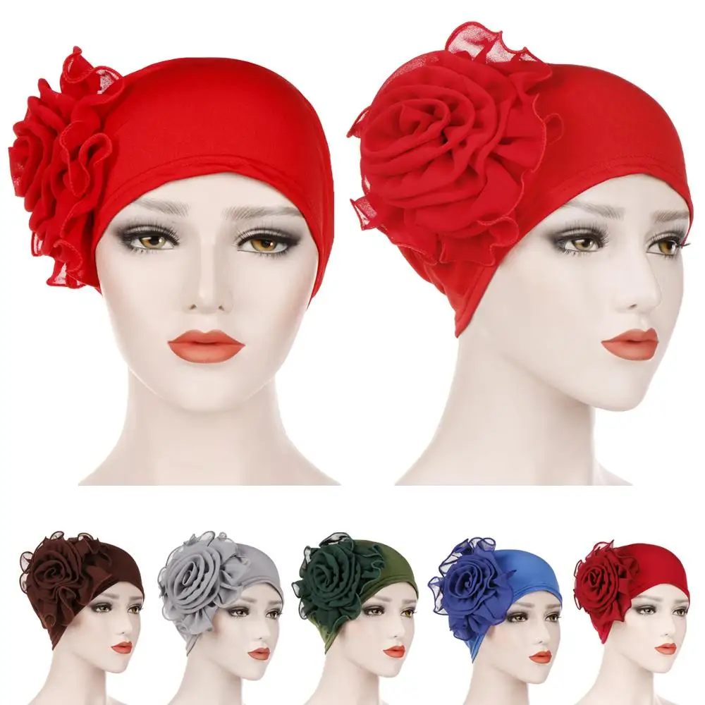 Женский цветок рак химиотерапия шляпа мусульманский платок для выпадения волос