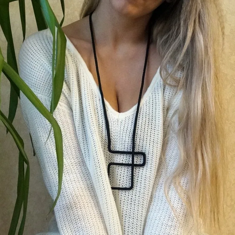 Последняя Мода Разработанный Multi цвет веревки geo Ложные Воротник Ожерелье для