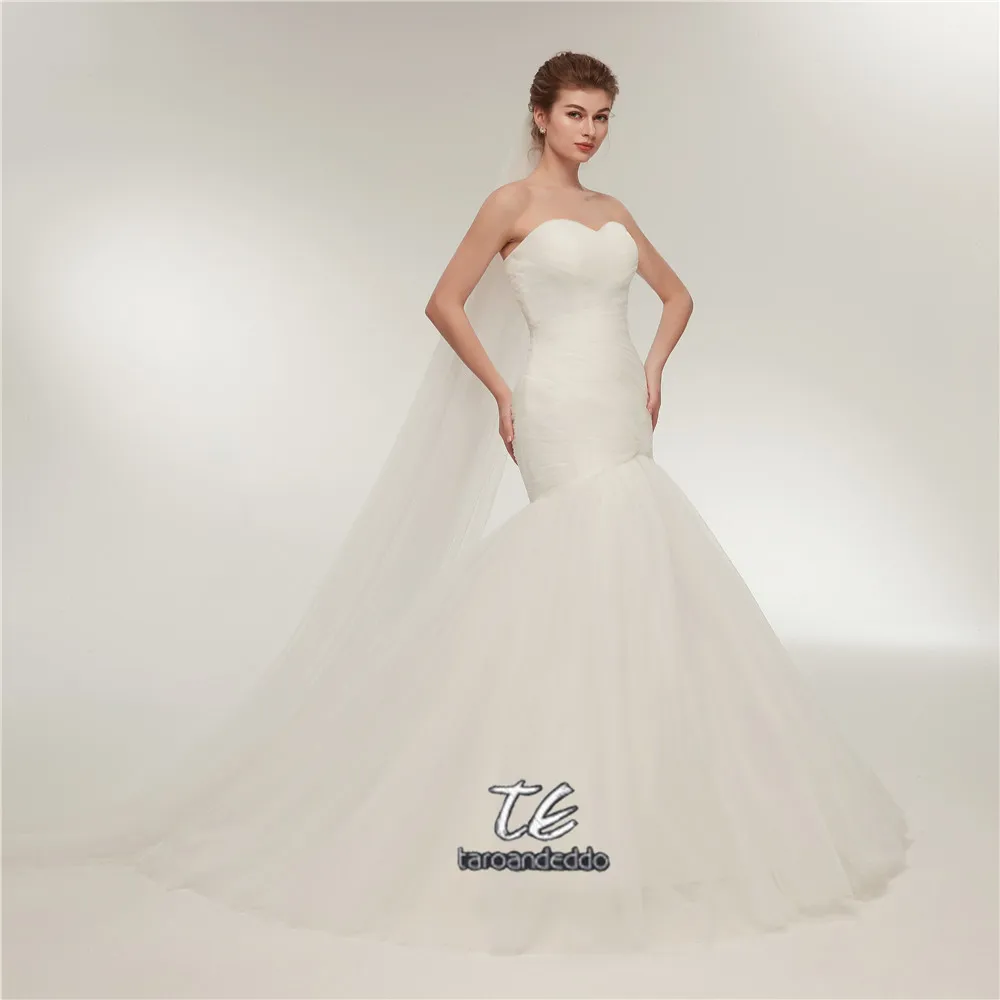 Женское свадебное платье с юбкой годе белое/цвета слоновой кости|wedding dress lace|mermaid