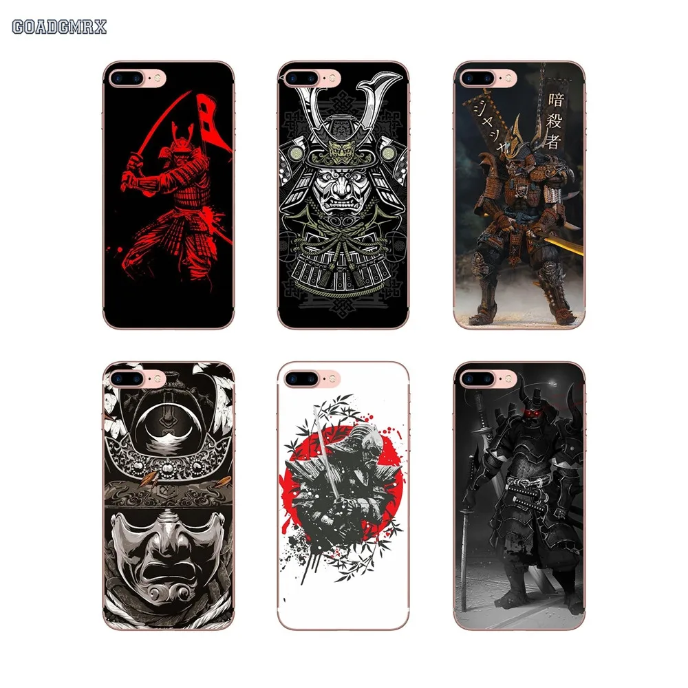 Transparent Soft Cases Covers Japan Samurai Printing Drawing For iPhone 6 6S 7 8 Plus X XS MAX XR 4 4S 5 5S SE 5C | Мобильные
